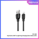REMAX RC-138i Suji Pro Series USB to Lightning Charging Data Cable (2.4A) - Black